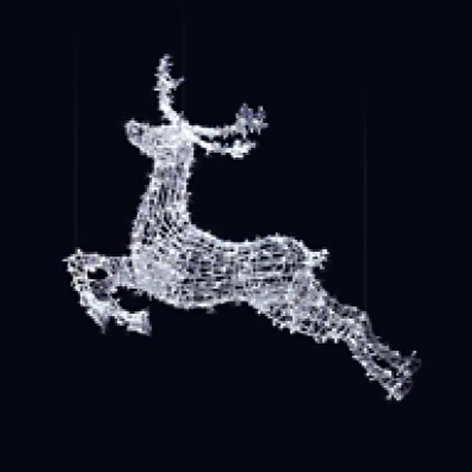LED LEAPING REINDEER