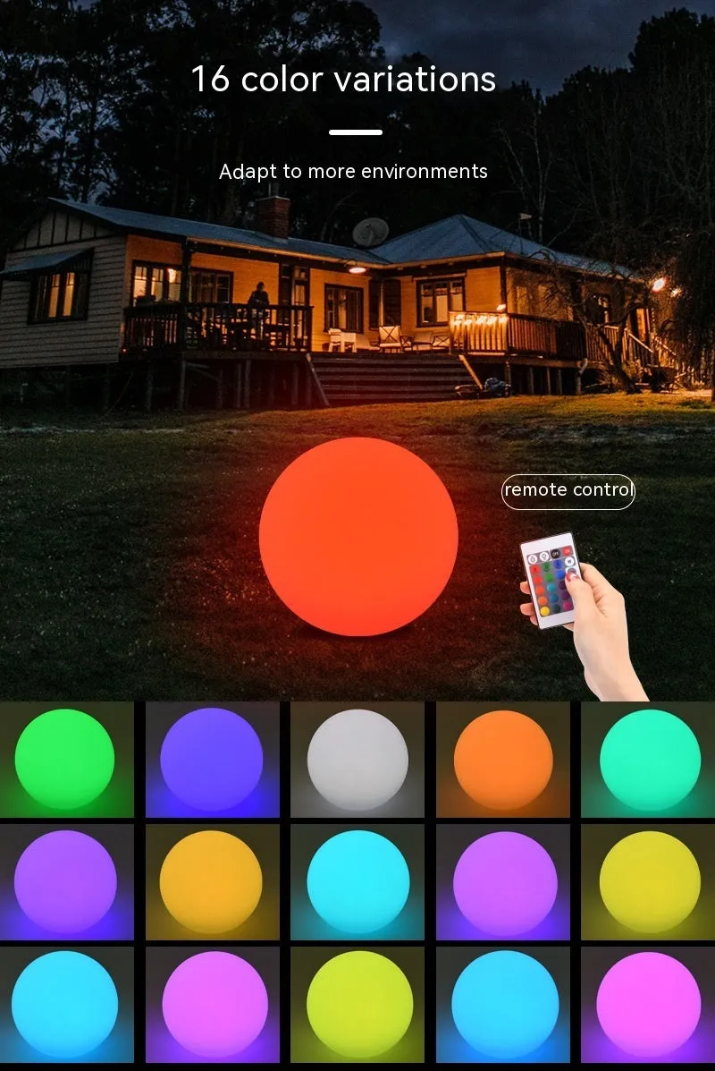 Led Luminous Ball Light Waterproof Solar Decorative Lamp Scene