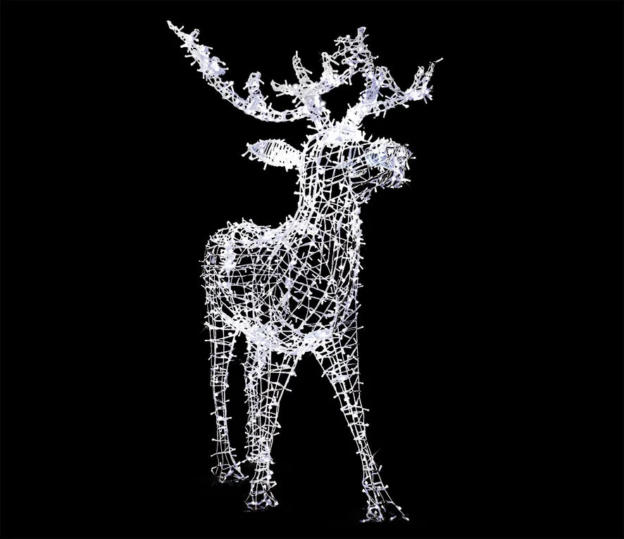 LED STANDING REINDEER - COOL WHITE