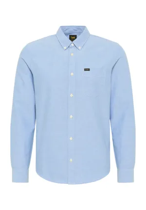 Lee Camicia da uomo manica lunga Button Down L880KUA29 prep blue