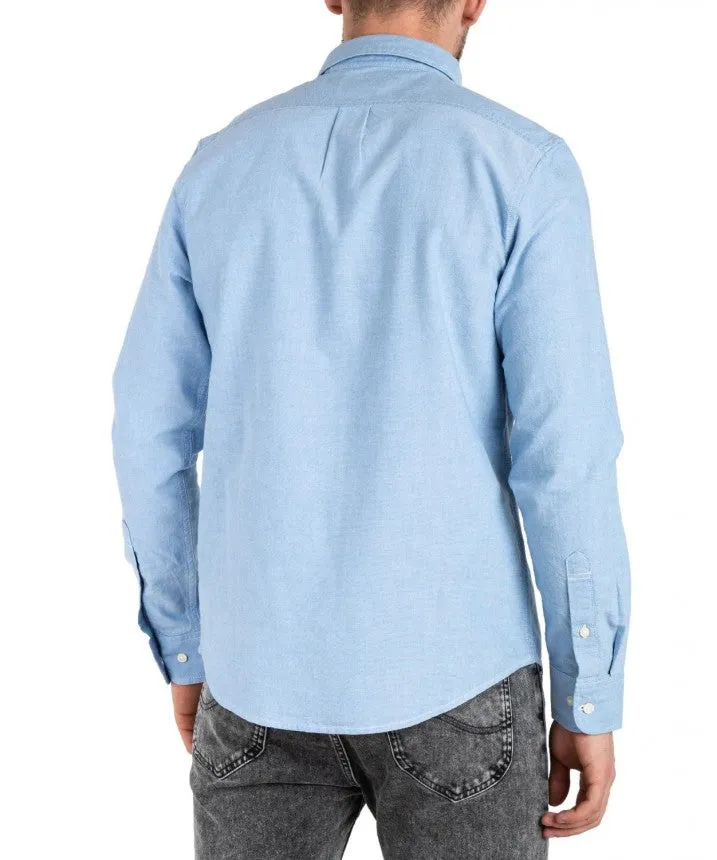 Lee Camicia da uomo manica lunga Button Down L880KUA29 prep blue