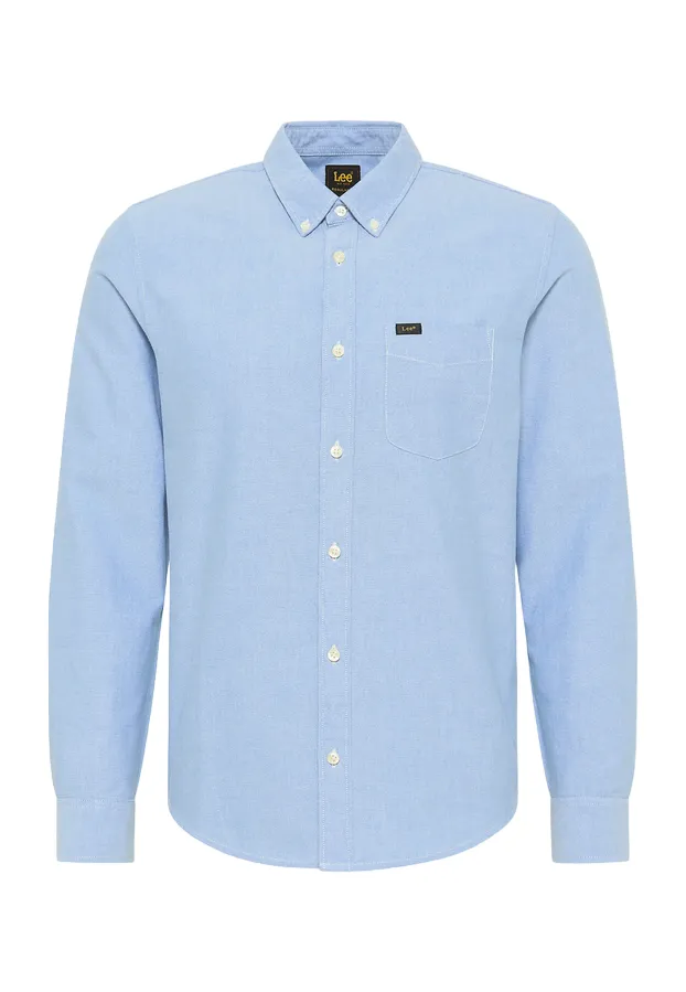 Lee Camicia da uomo manica lunga Button Down L880KUA29 prep blue