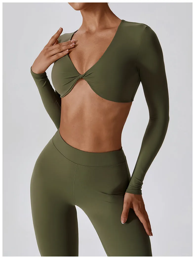 Long Sleeved Hug Me Bra Top
