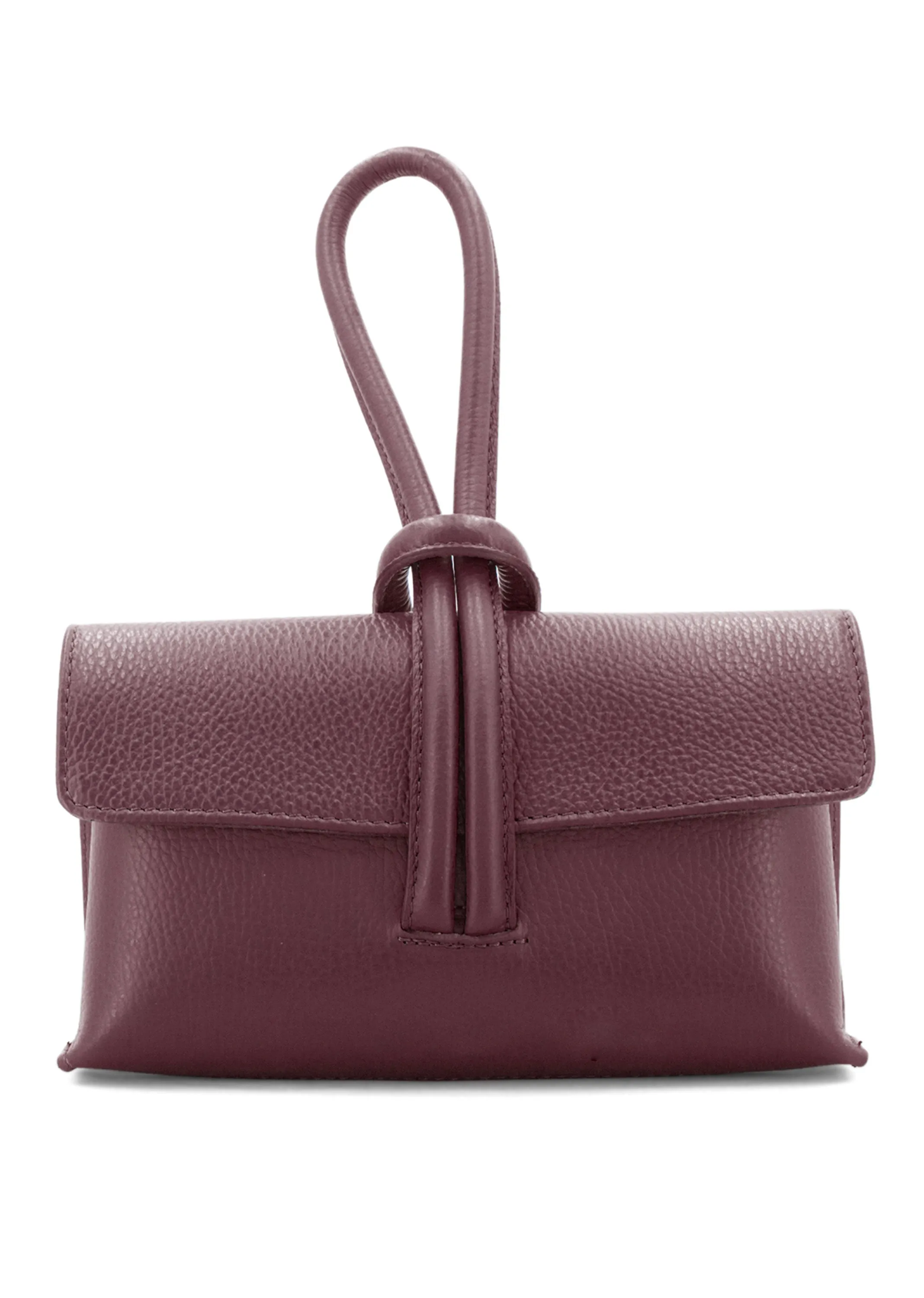 Loop Handle Leather  Bag