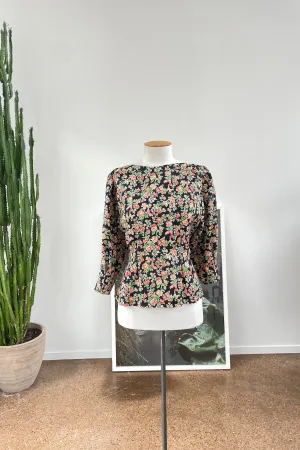 Lular shirt, Black luminous bloom