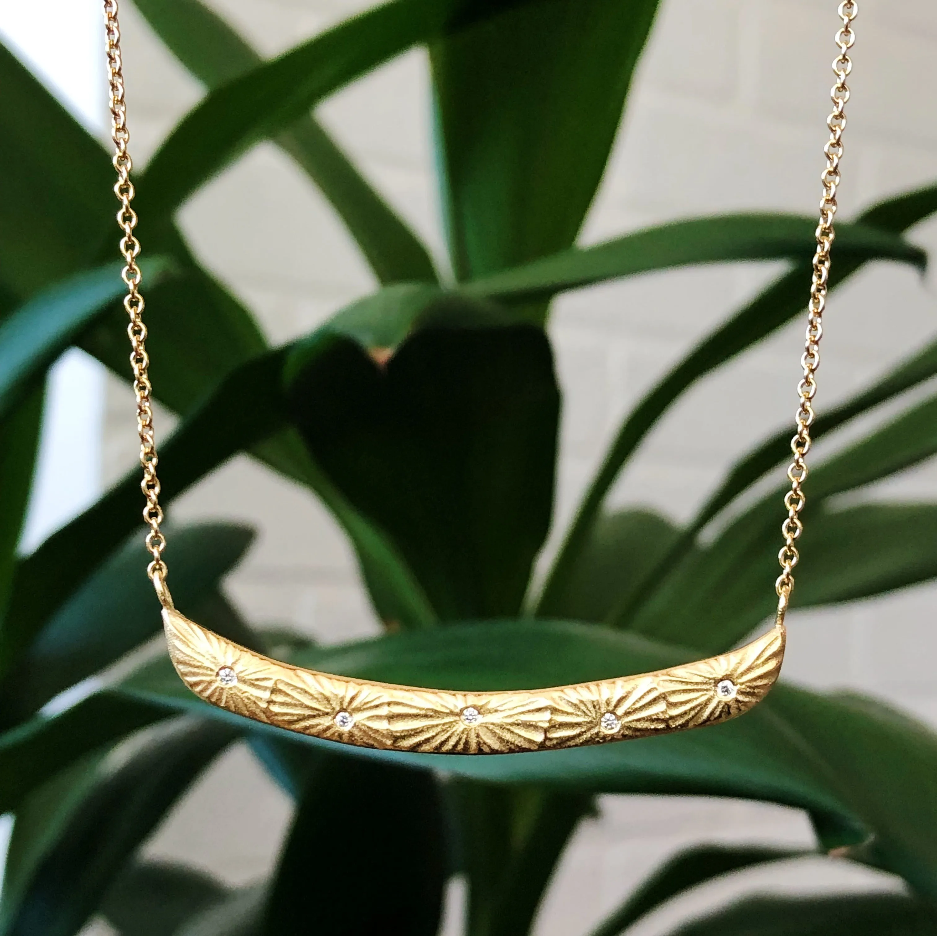 Luminous Bar Vermeil Necklace