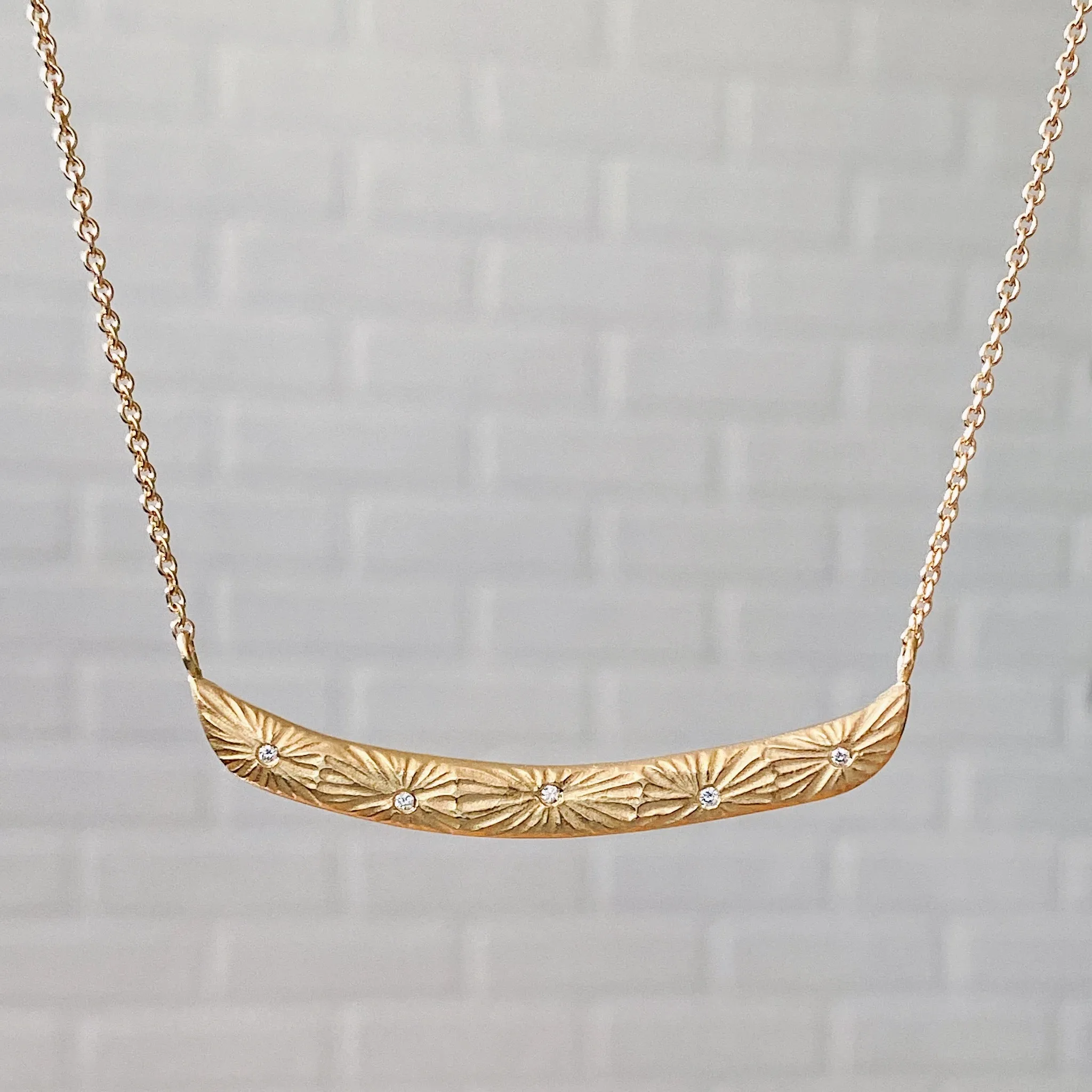 Luminous Bar Vermeil Necklace