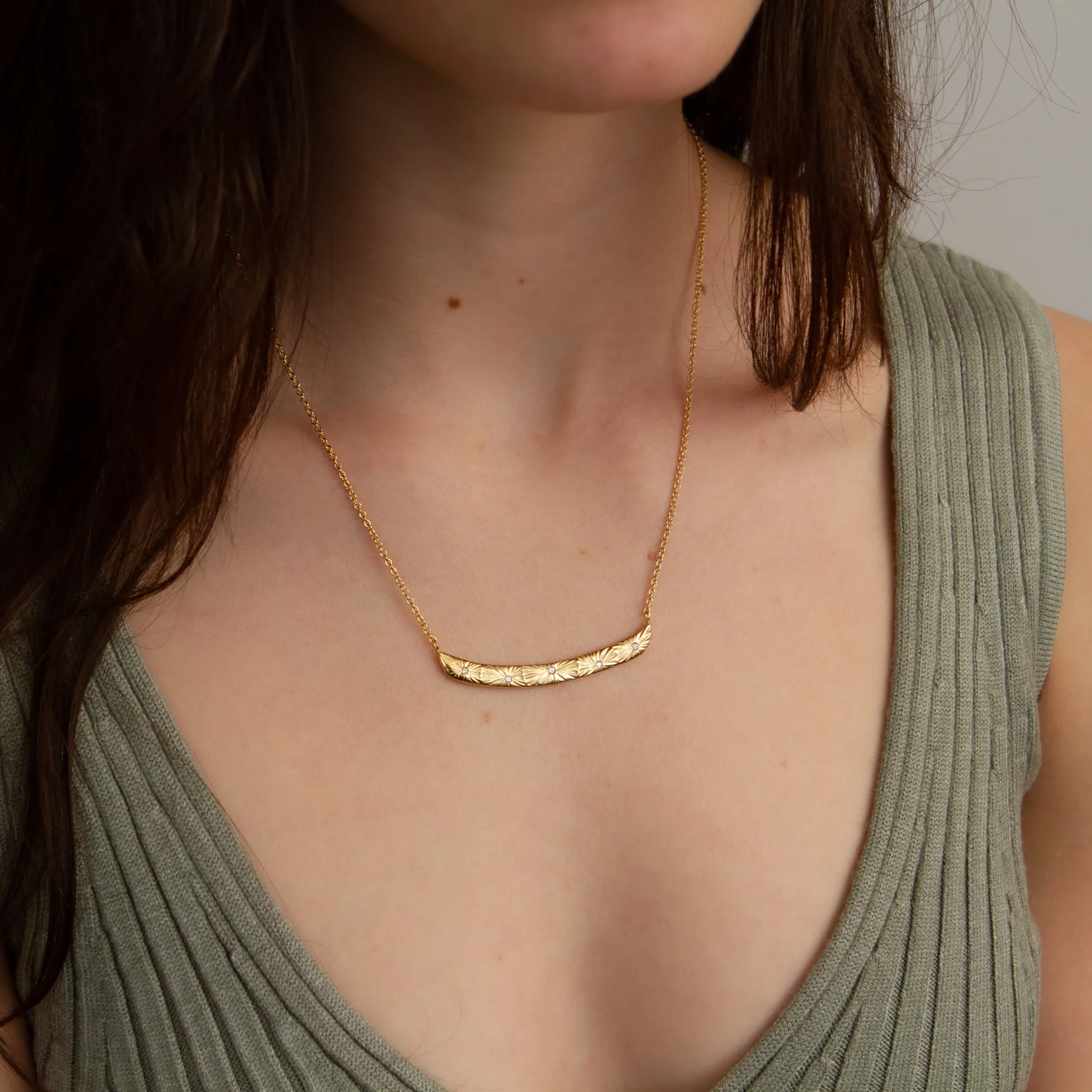 Luminous Bar Vermeil Necklace