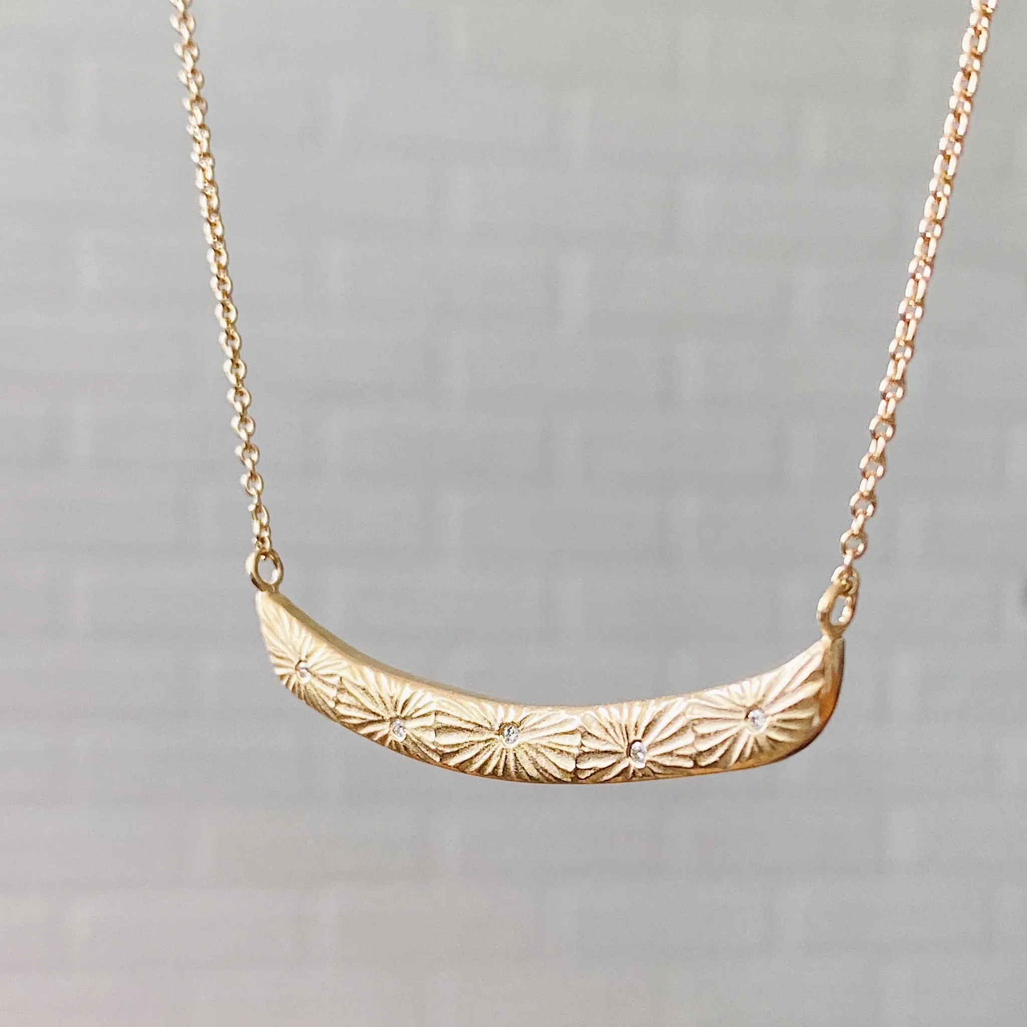 Luminous Bar Vermeil Necklace