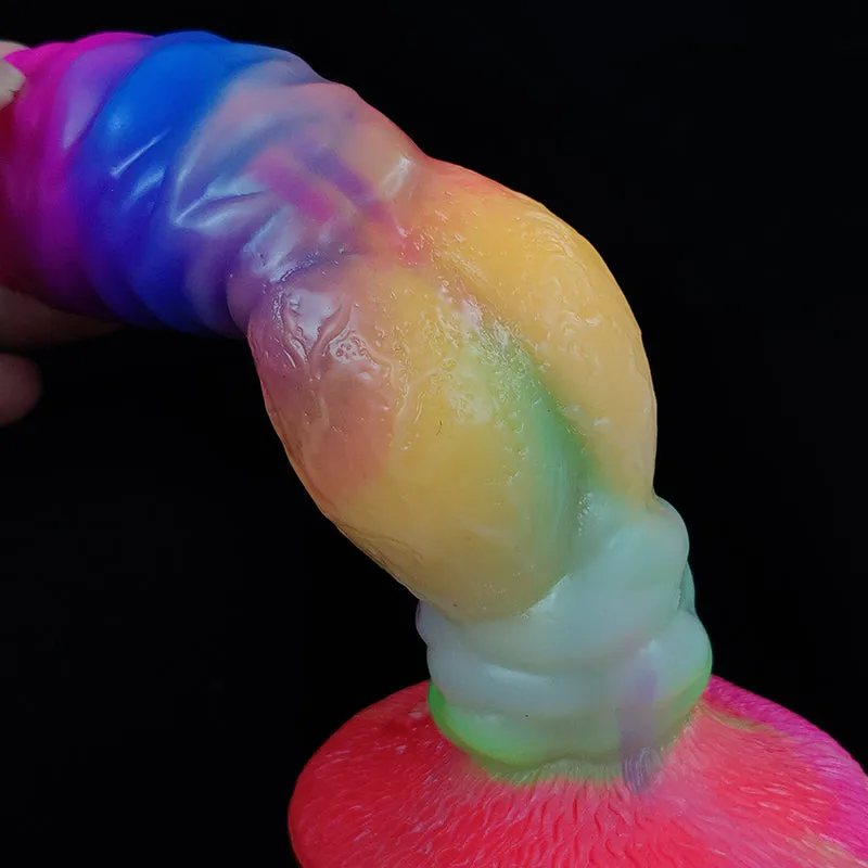 Luminous Big Knot Wolf Dildo