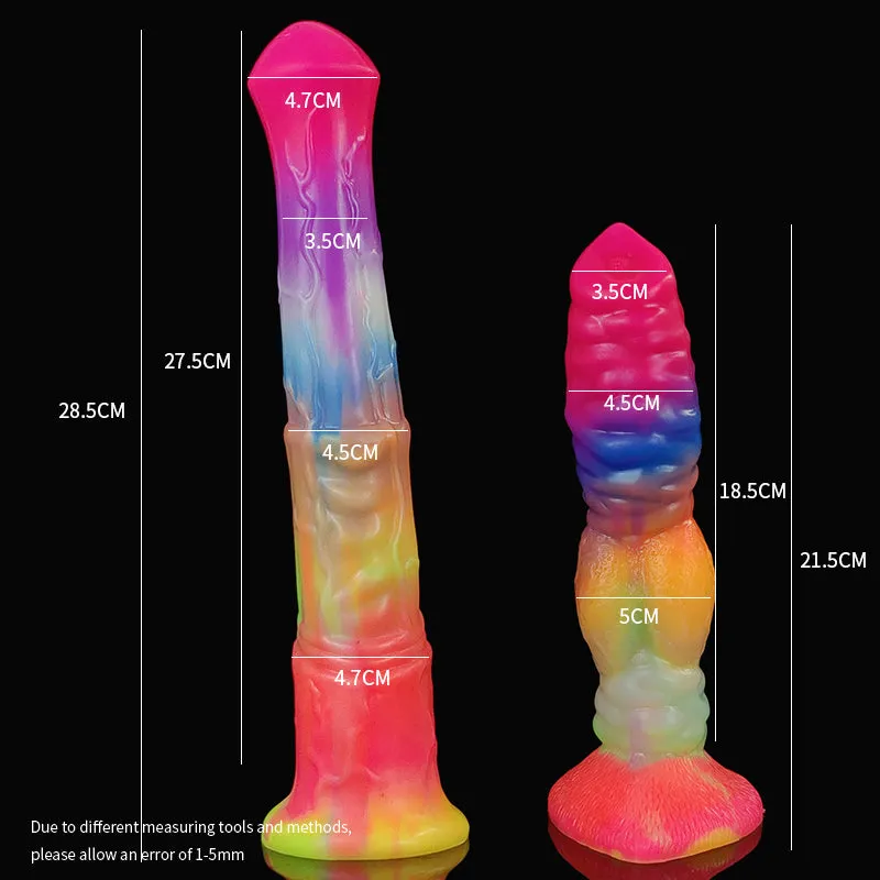Luminous Big Knot Wolf Dildo