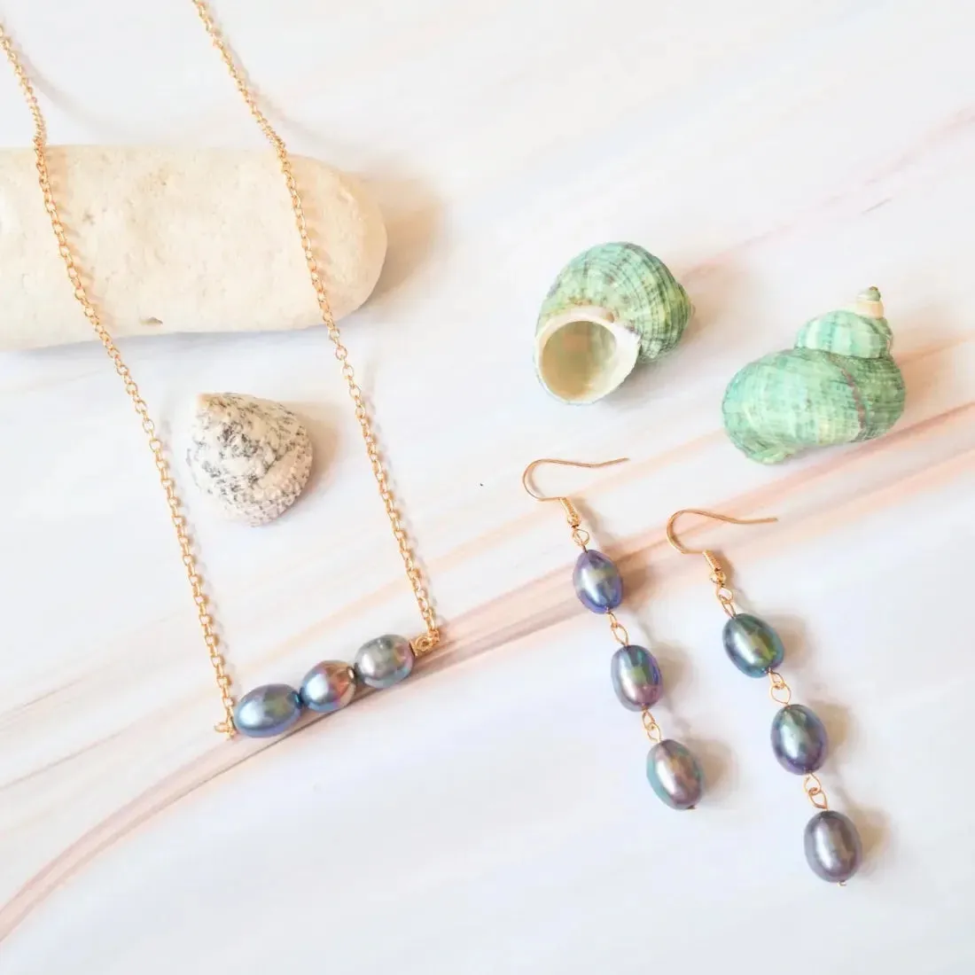 Luminous Freshwater Pearl Drop Earrings