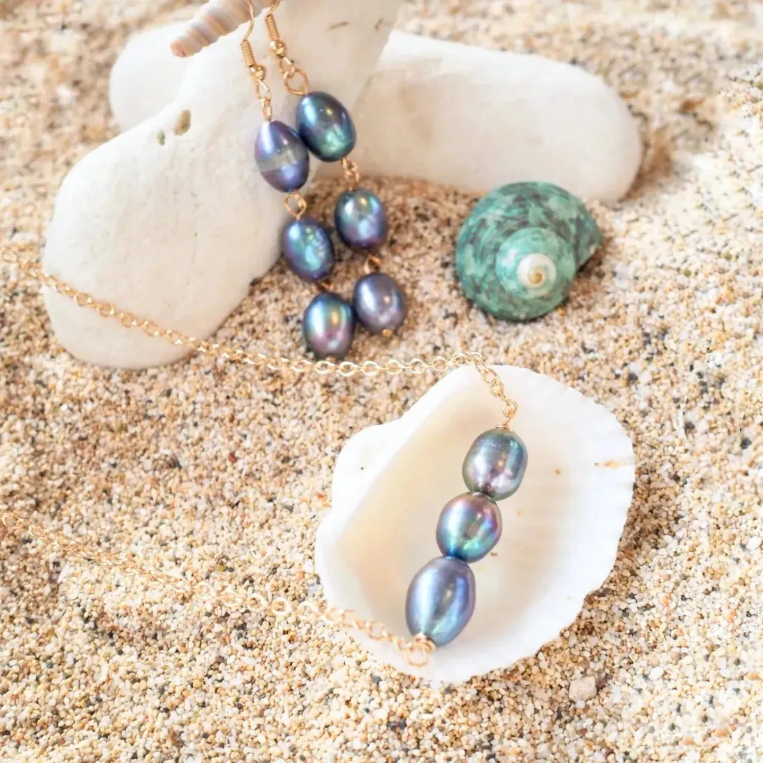 Luminous Freshwater Pearl Drop Earrings