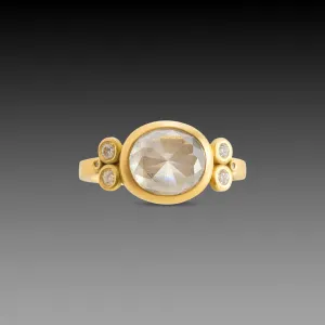 Luminous Gray Diamond Ring