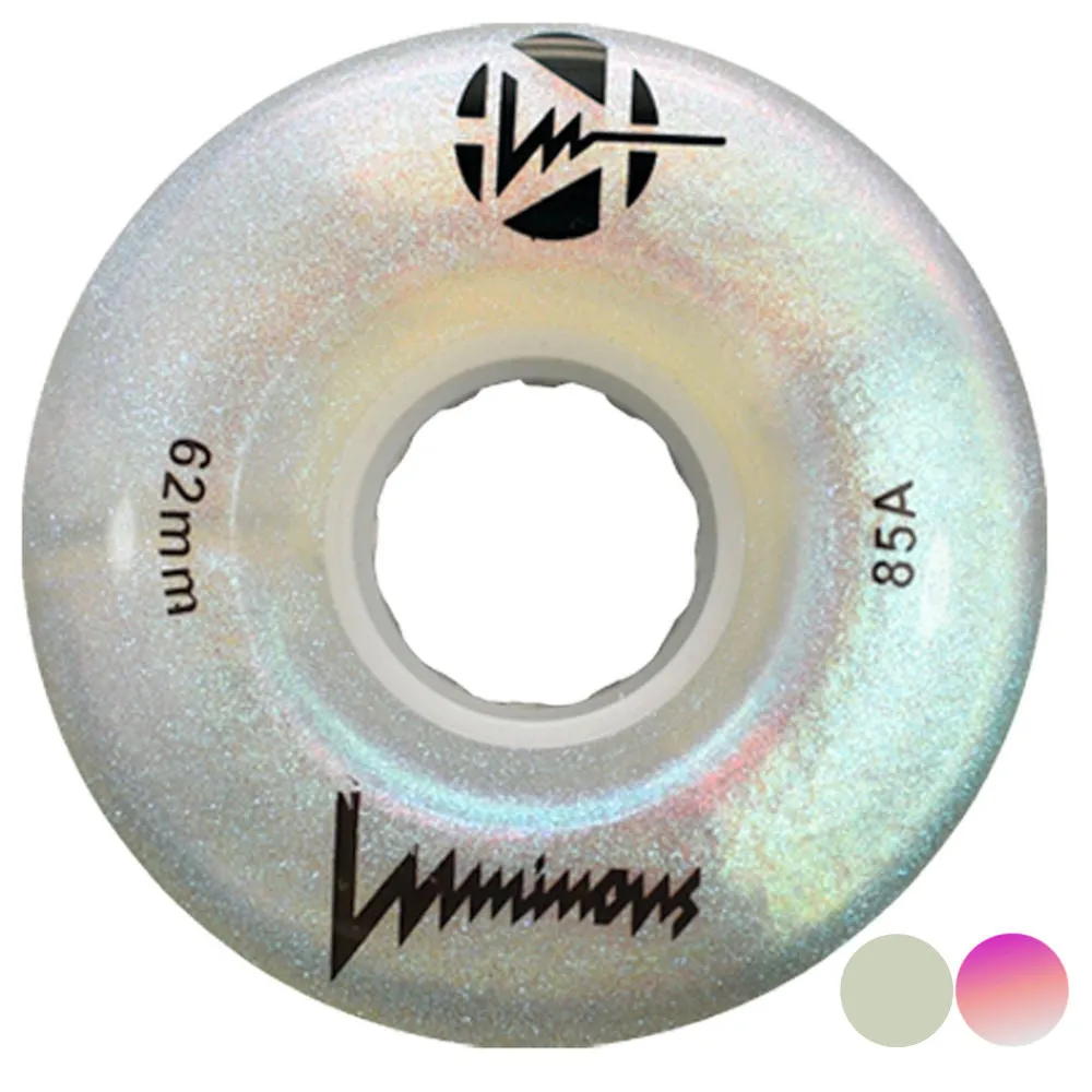 Luminous LED Glitter Quad Wheel 62mm 78a - 4pack