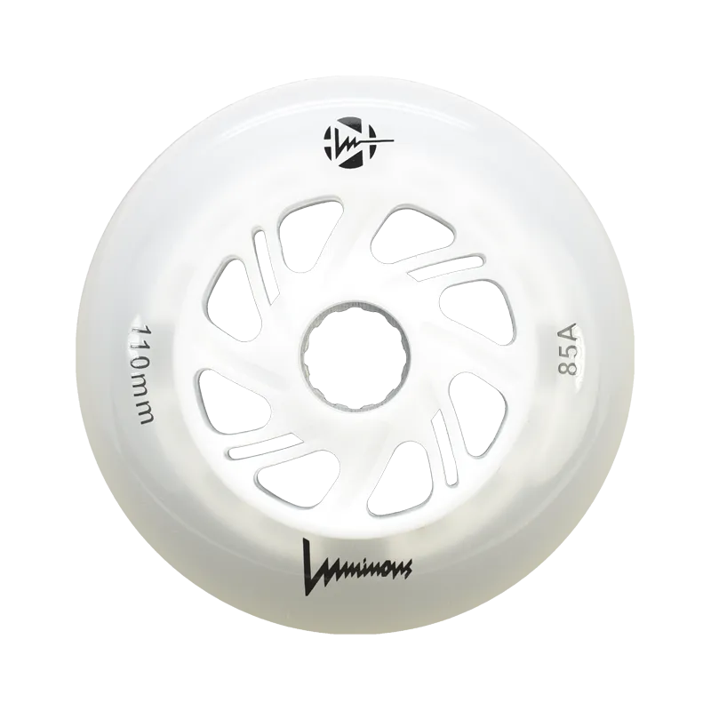 Luminous LED Inline Skate Wheels Multiple Colors 76mm 4-Pack - Sale