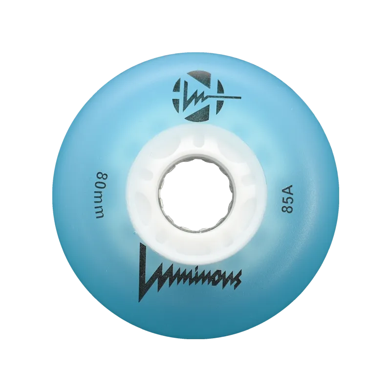 Luminous LED Inline Skate Wheels Multiple Colors 76mm 4-Pack - Sale