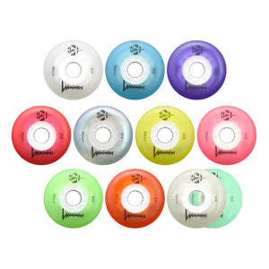 Luminous LED Inline Skate Wheels Multiple Colors 76mm 4-Pack - Sale