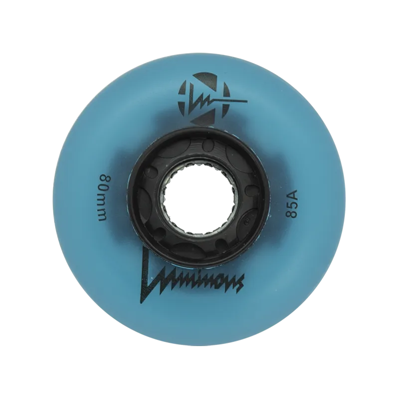 Luminous LED Inline Skate Wheels Multiple Colors 76mm 4-Pack - Sale