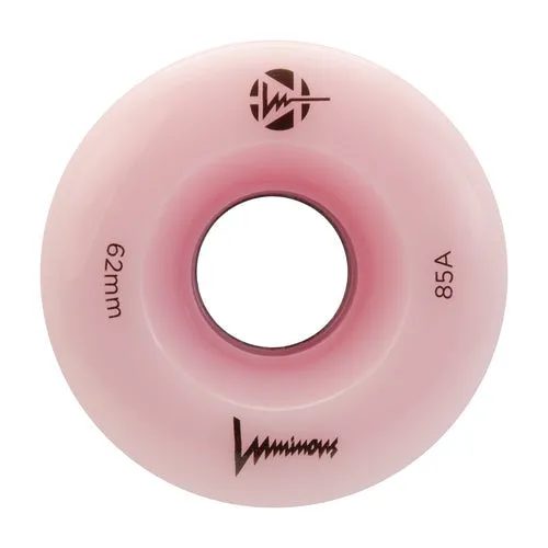 LUMINOUS LED QUAD Skate Wheels - SIXIES (6LED) - 62mm - Flamingo - Set of 4