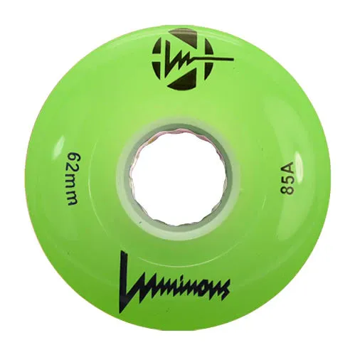 Luminous LED Quad Wheel 62mm 85a 4pack