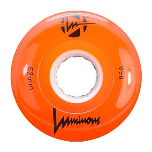 Luminous LED Quad Wheel 62mm 85a 4pack