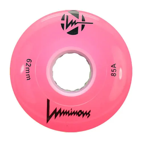 Luminous LED Quad Wheel 62mm 85a 4pack