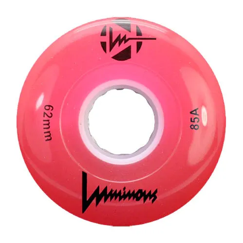 Luminous LED Quad Wheel 62mm 85a 4pack