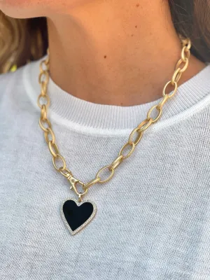 Luminous Love Necklace - Black