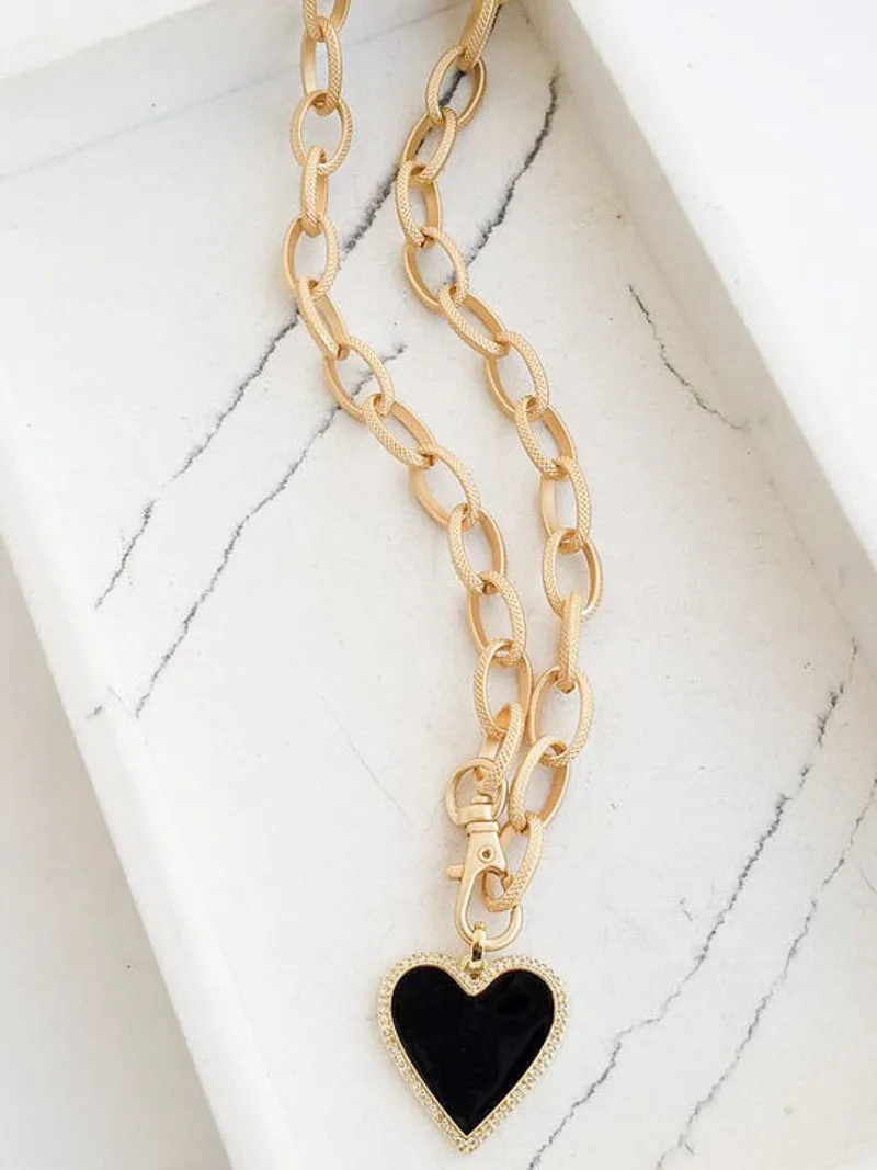 Luminous Love Necklace - Black