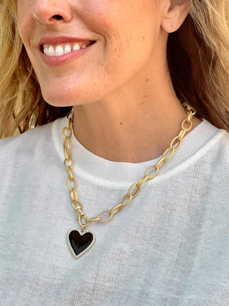 Luminous Love Necklace - Black
