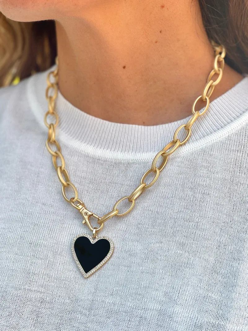 Luminous Love Necklace - Black