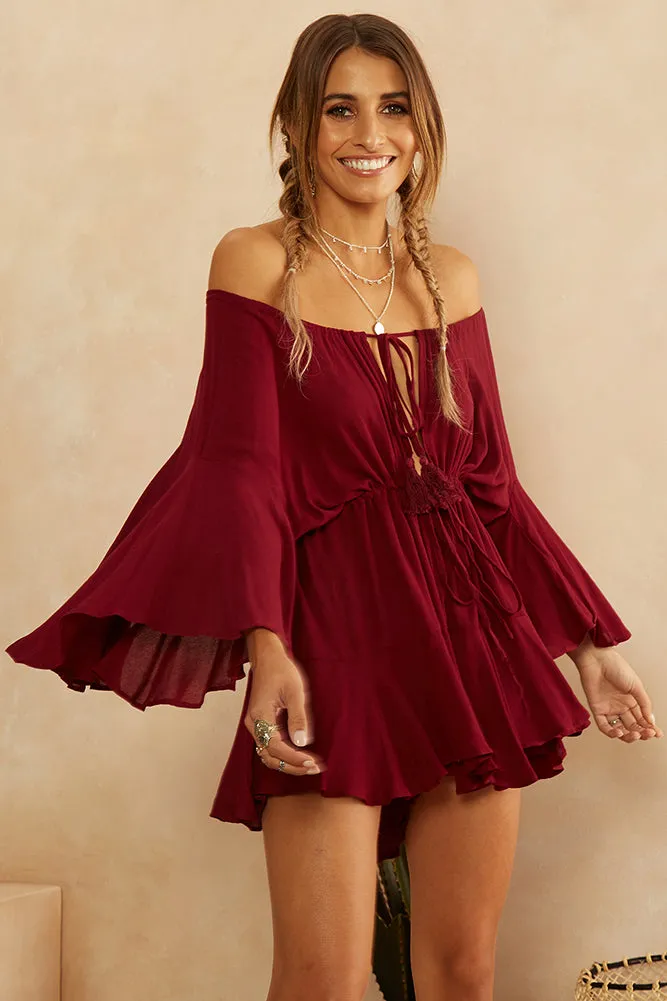 Luminous Romper Wine