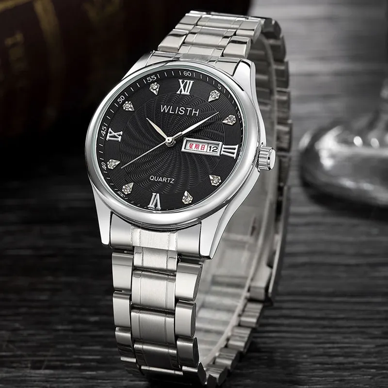Luminous simple steel strap watch W11P8602