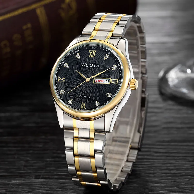 Luminous simple steel strap watch W11P8602