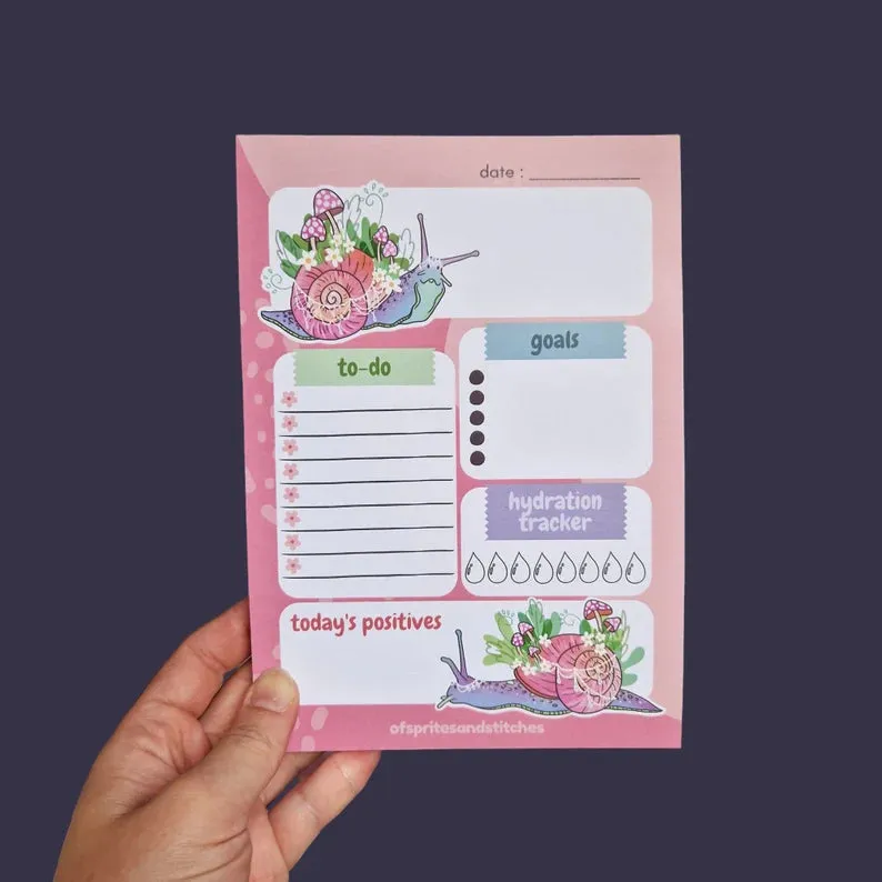 Majestic Snail Daily Planner