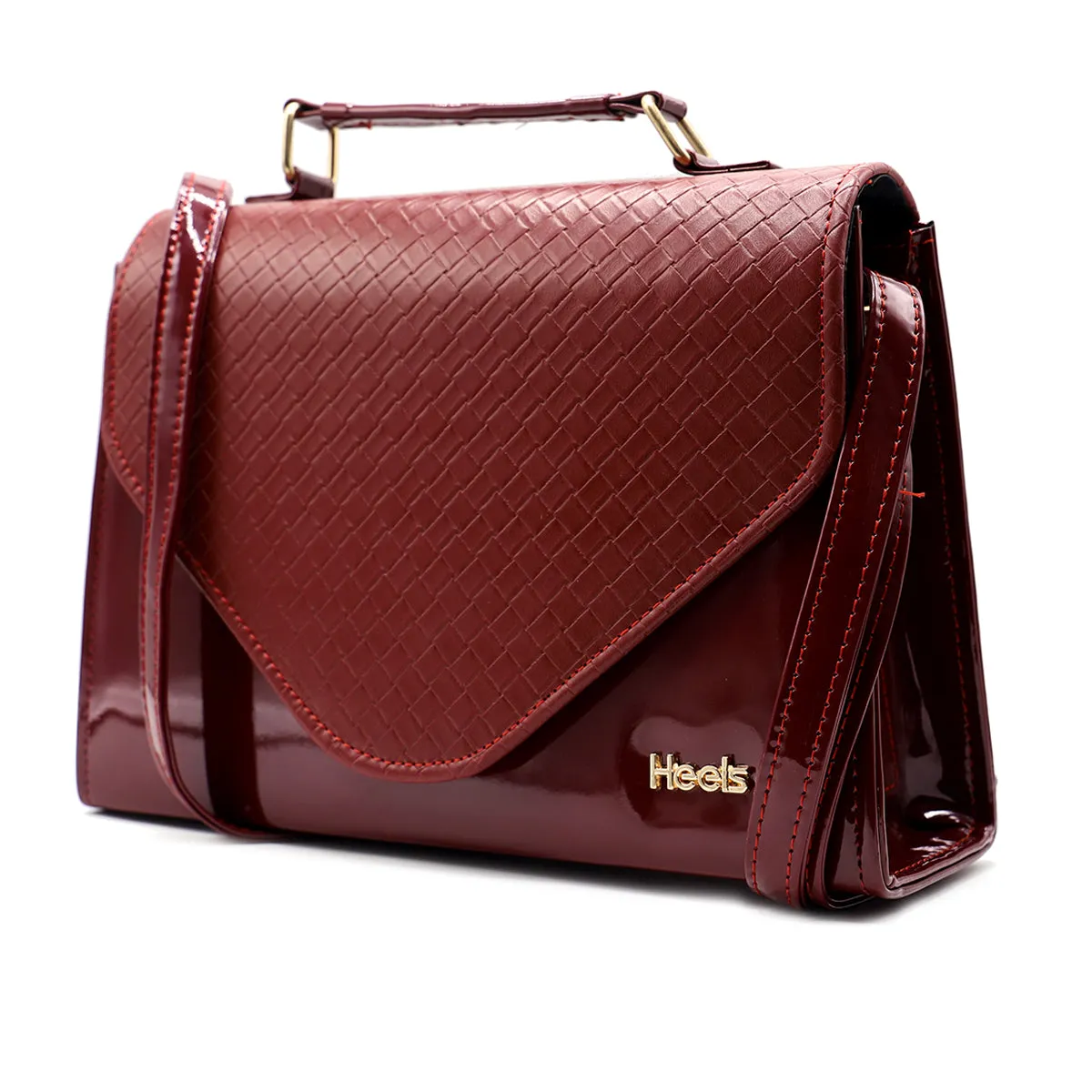 Maroon Casual Clutch C08205