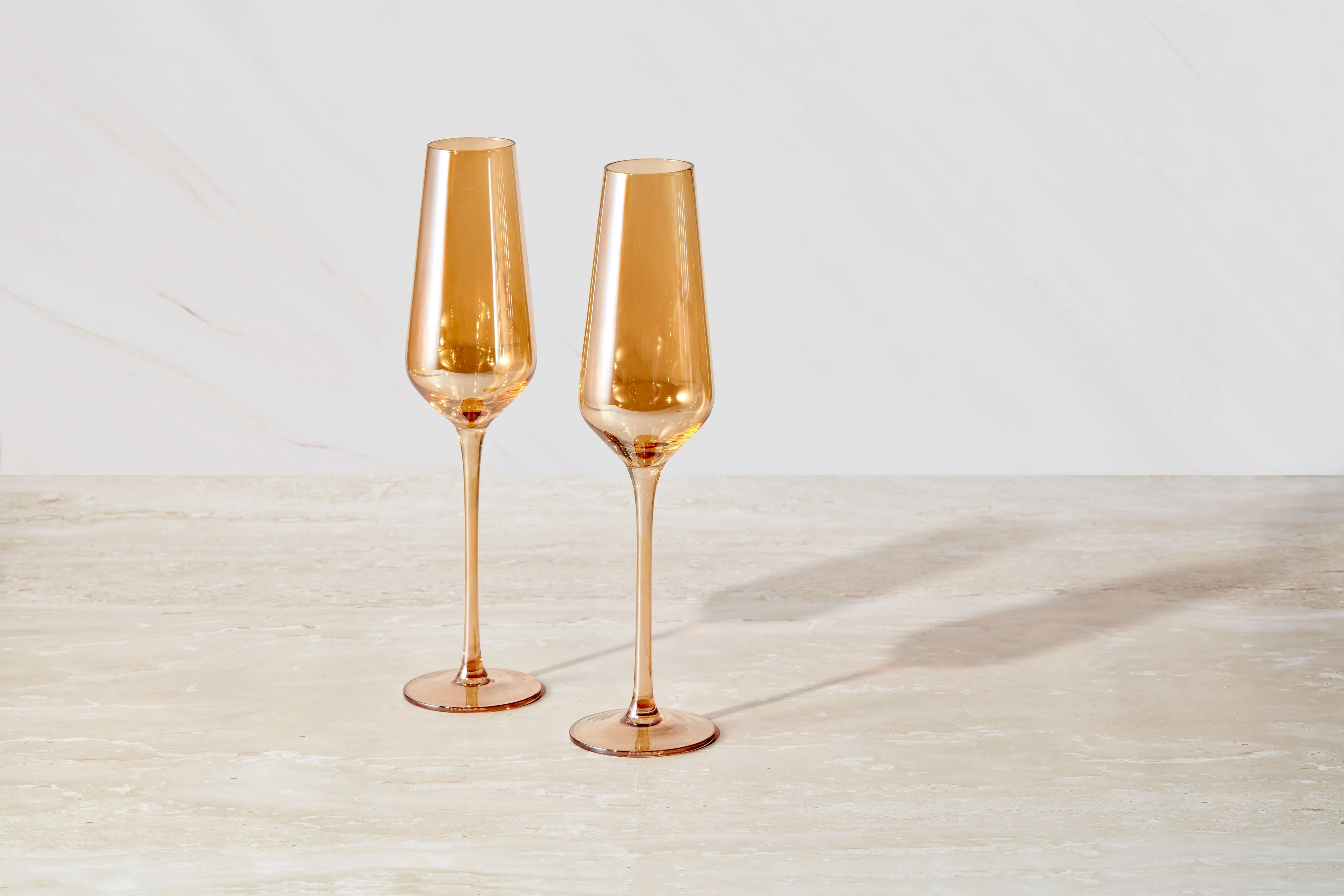 Maxwell & Williams Glamour Flute Set of 2 - Gold