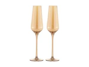 Maxwell & Williams Glamour Flute Set of 2 - Gold