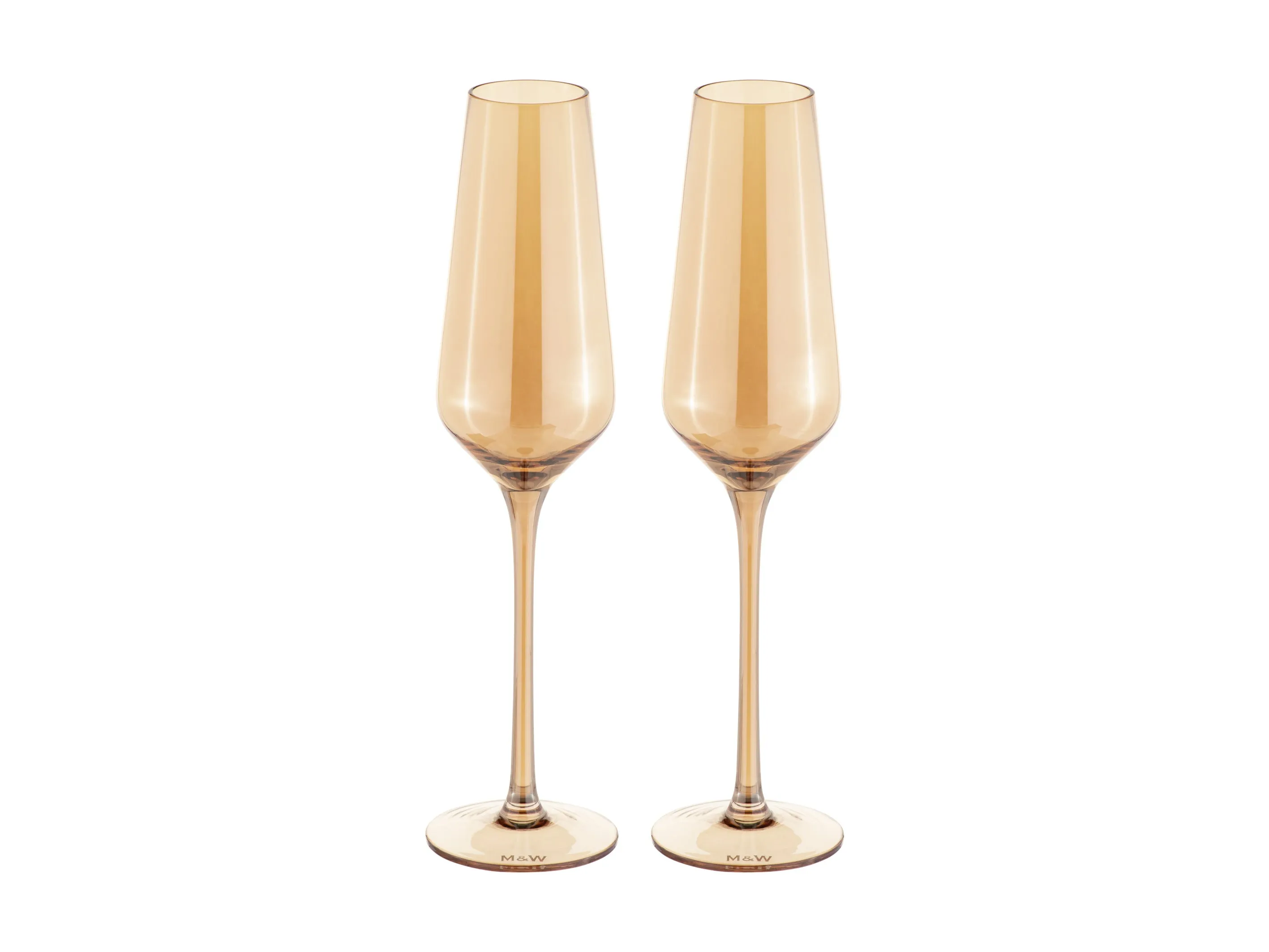 Maxwell & Williams Glamour Flute Set of 2 - Gold