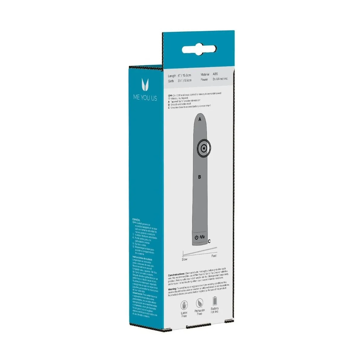 Me You Us Sensuous Classic Vibrator Silver