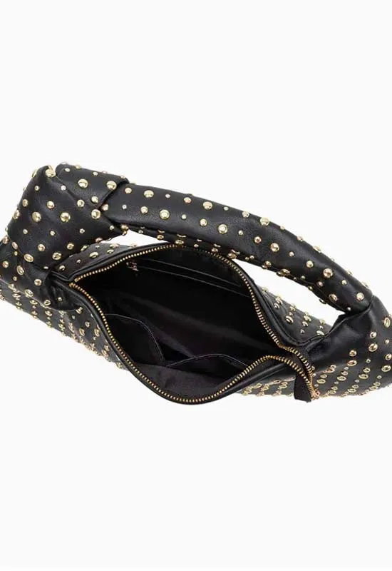 Melie Bianco - Bridgitte Large Studded Bag Black