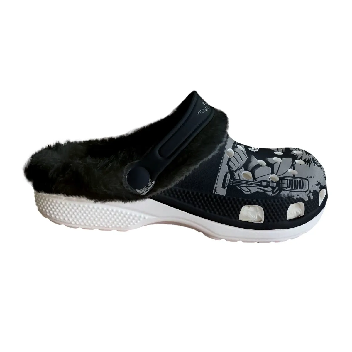 Men's Classic Clogs with Fleece lion Podcaster