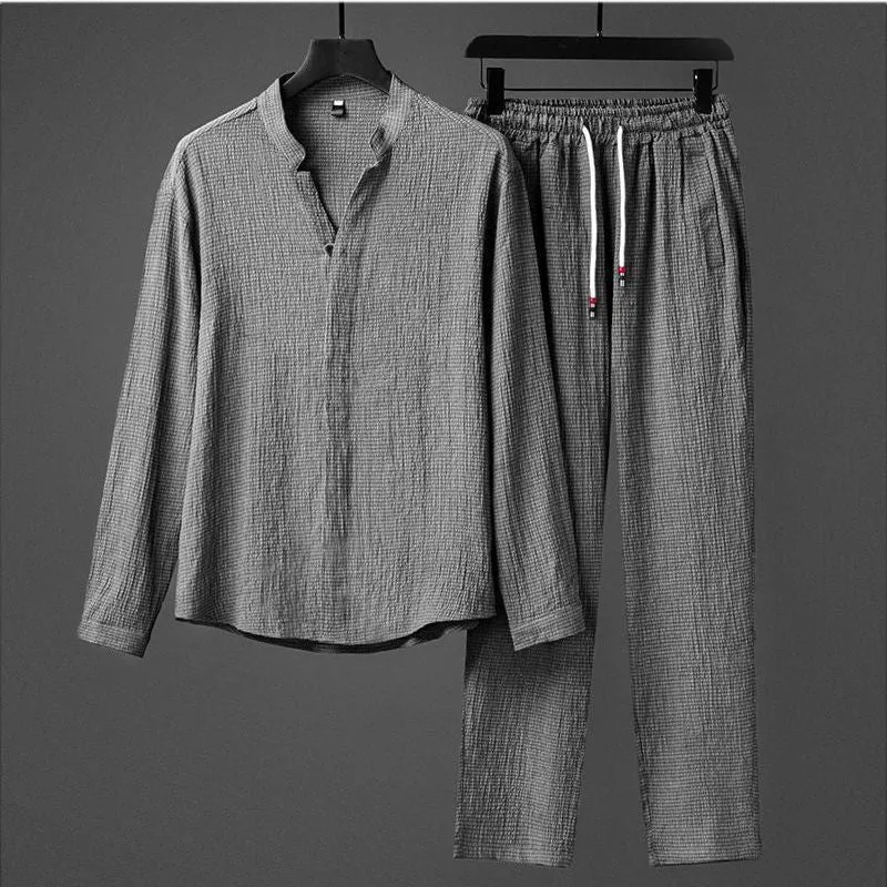 Men's Tang Style  2-pc Suit Plus Size
