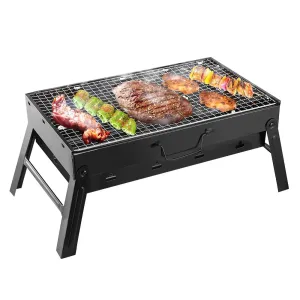 Mini Grill Stainless Steel Tool Kit Portable Outdoor Camping Grill