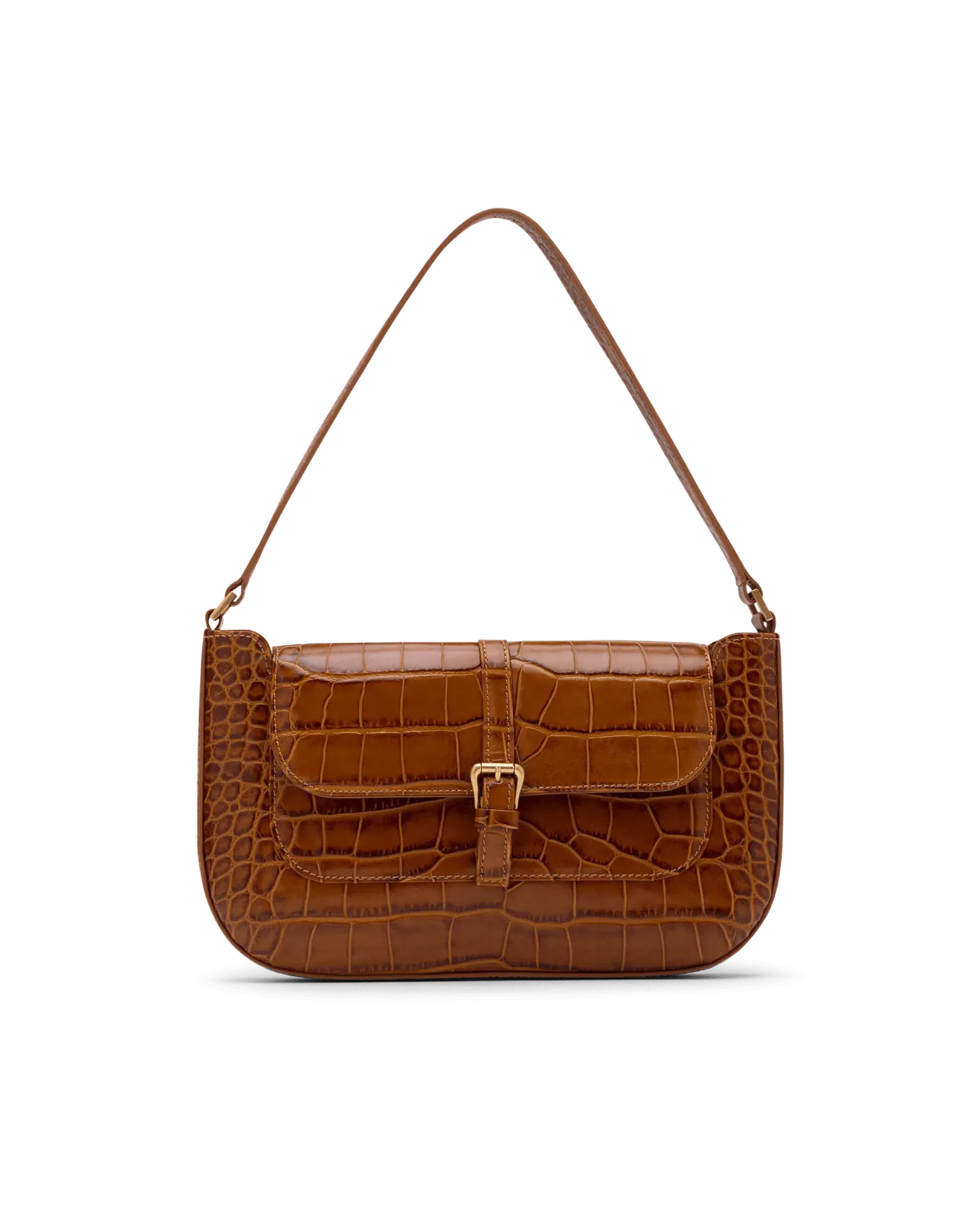 Miranda Croc-Effect Shoulder Bag