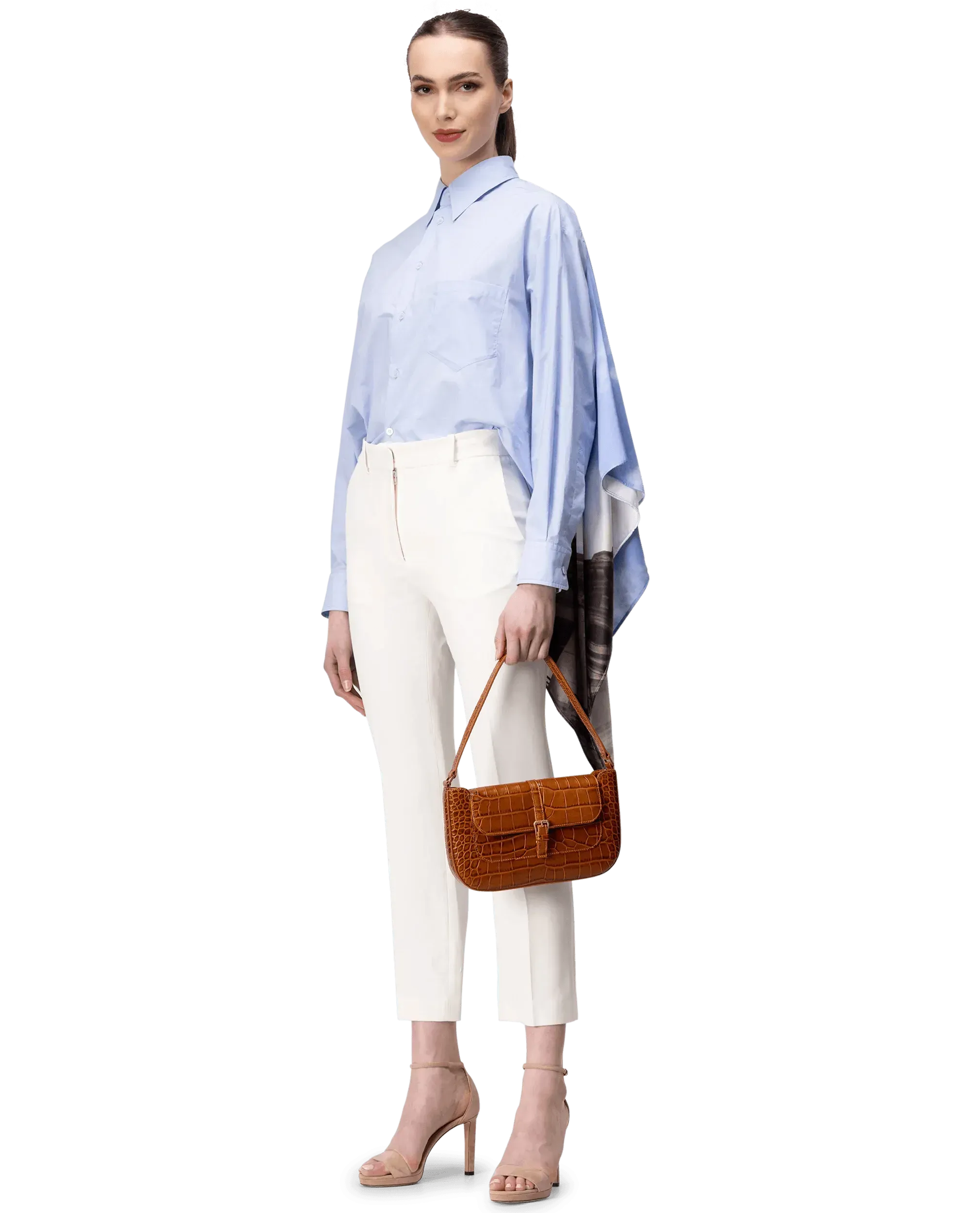 Miranda Croc-Effect Shoulder Bag