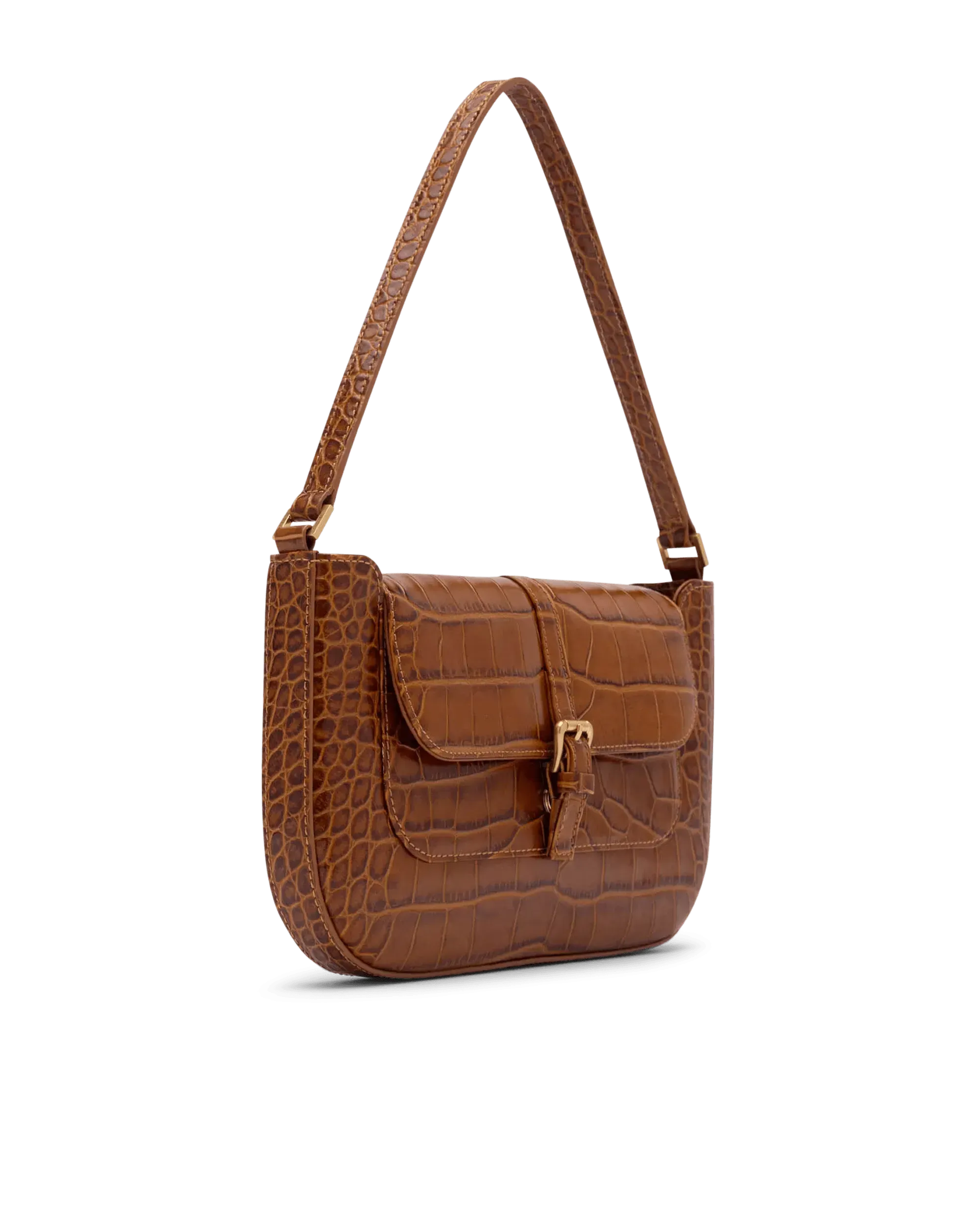Miranda Croc-Effect Shoulder Bag