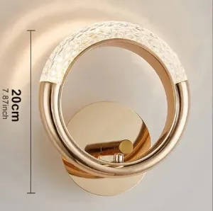 Modern Crystal Wall Lights Indoor Lighting Round/oval LED Wall Lamp Home Decor for Kitchen Bedroom Living Room Creative Sconce