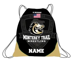 Monterey Trail Wrestling Sublimated Drawstring Bag
